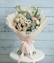 Букет цветов из:  Розы и Лизиантусы #REPLACE_PRED# Верхнем Карачане