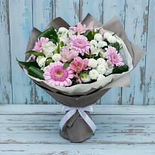 Букет цветов из:  Герберы, Альстромерии и Хризантемы #REPLACE_PRED# Верхнем Карачане