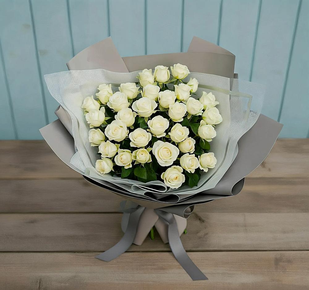 Букет Белоснежная нежность в Верхнем Карачане