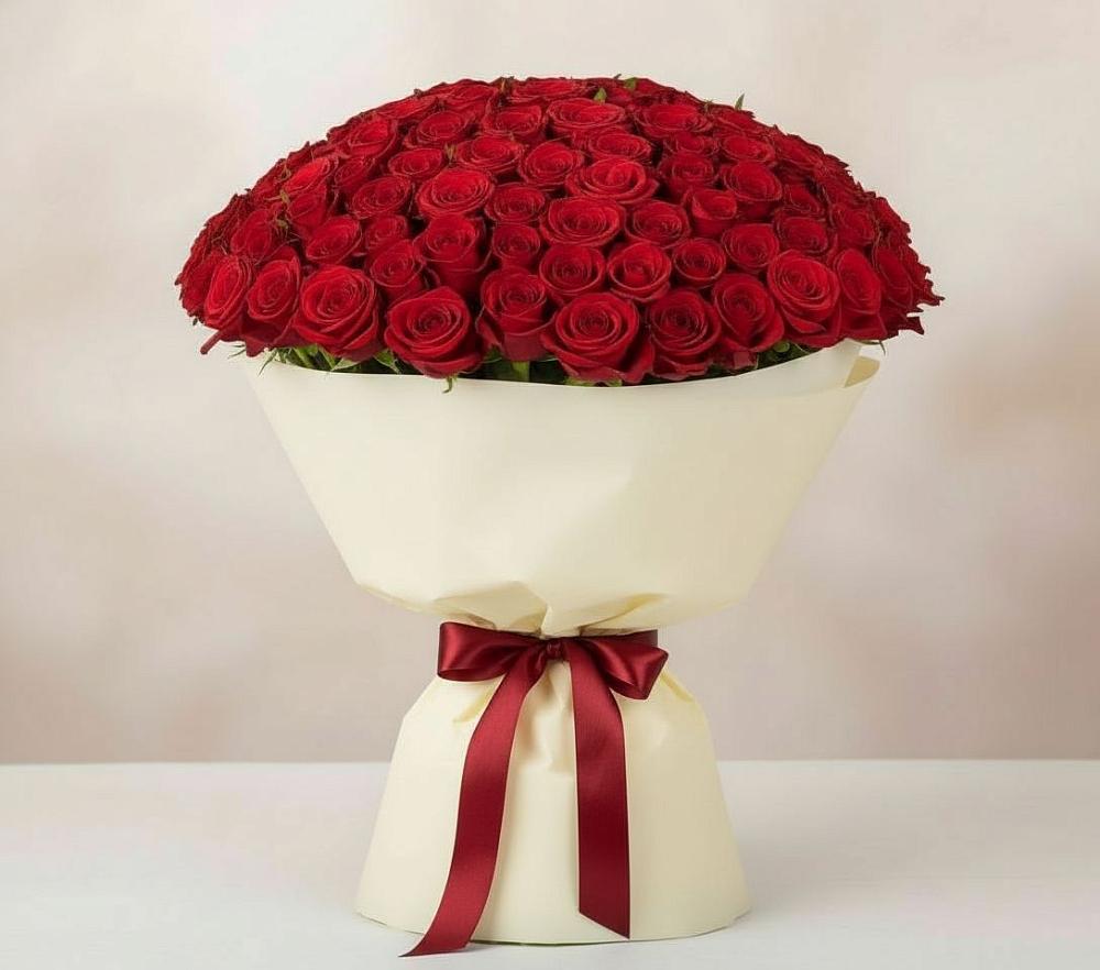 Букет 101 Красная роза Милано в Верхнем Карачане