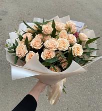 Букет Кремовые розы Латте в Верхнем Карачане