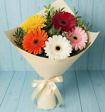 Букет цветов из:  Герберы в Верхнем Карачане