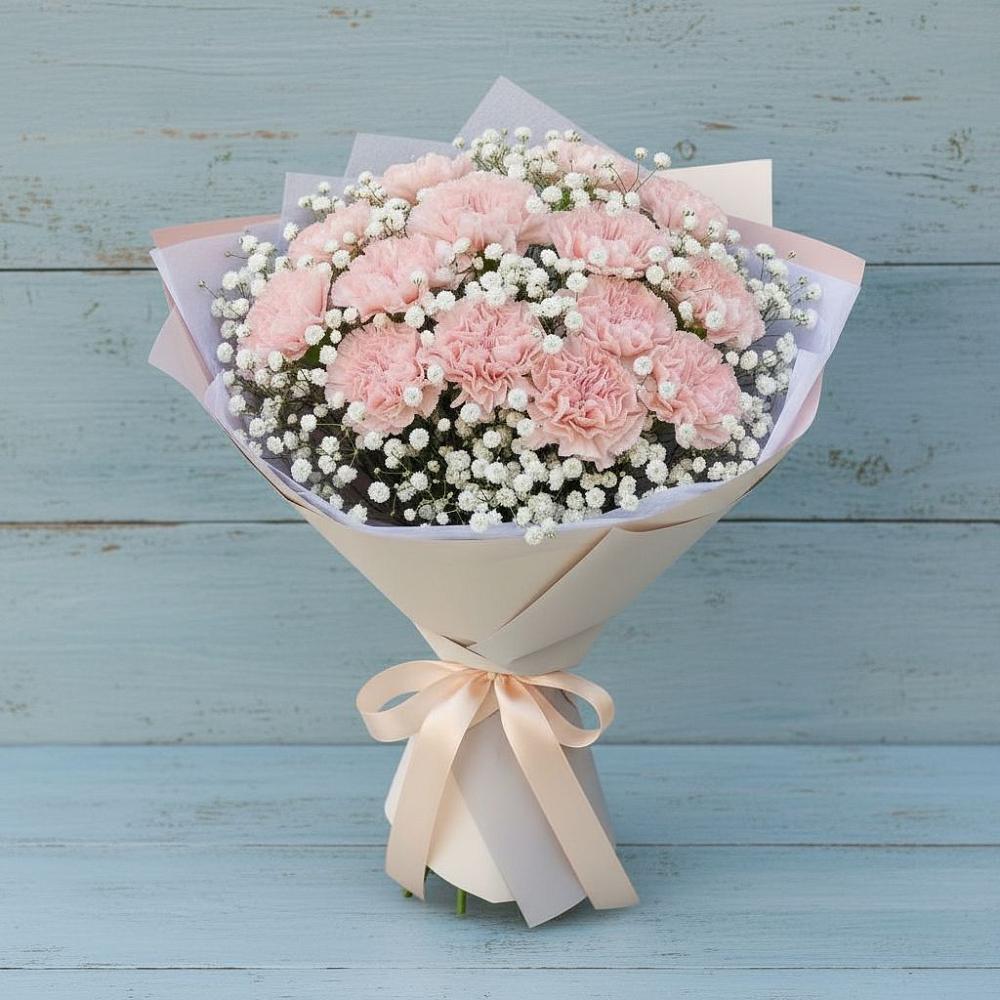 Букет цветов из: Гвоздики в Верхнем Карачане