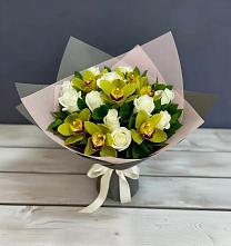 Букет цветов из:  Орхидеи и Розы в Верхнем Карачане