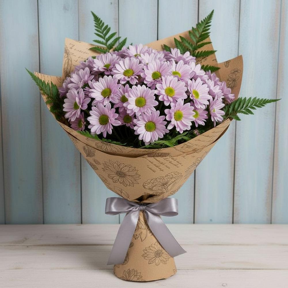 Букет цветов из: Хризантемы в Верхнем Карачане