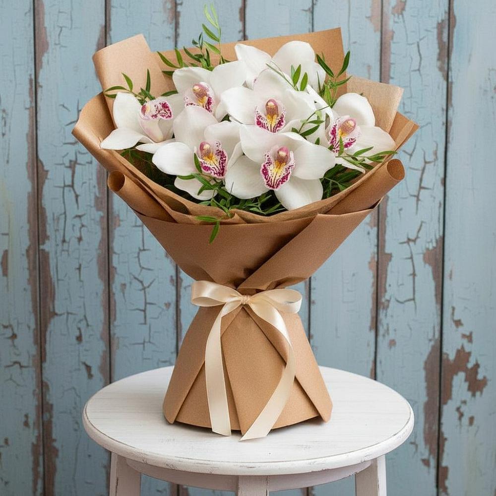 Букет цветов из: Орхидеи и Розы в Верхнем Карачане