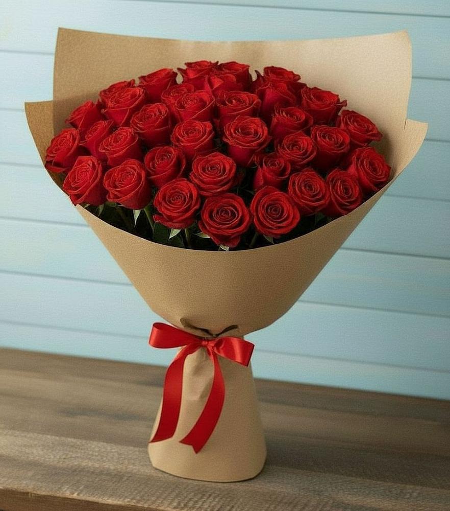Букет Красные розы Милано в Верхнем Карачане