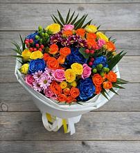 Букет цветов из:  Розы и Хризантемы #REPLACE_PRED# Верхнем Карачане