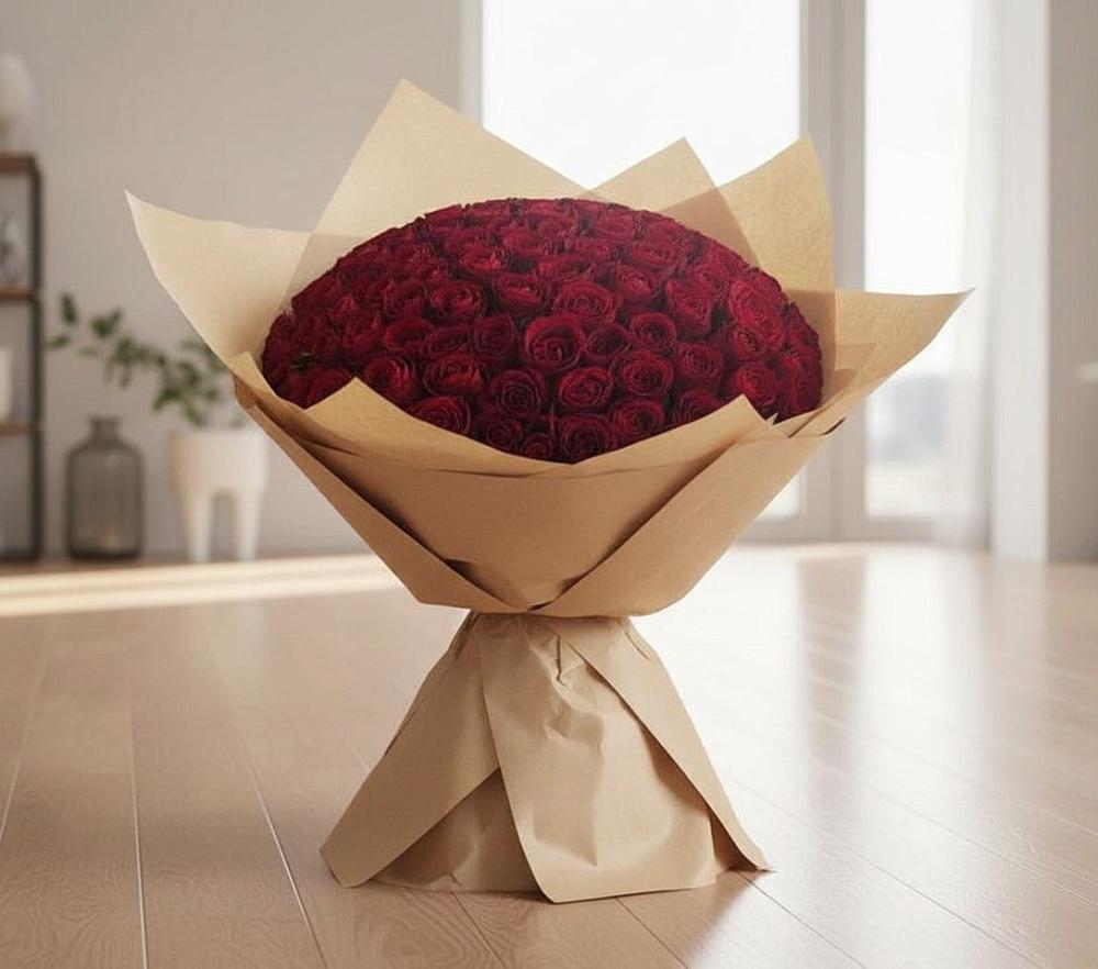 Букет 101 Красная роза в Верхнем Карачане