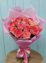 Букет 15 Розовых роз Равель в Верхнем Карачане