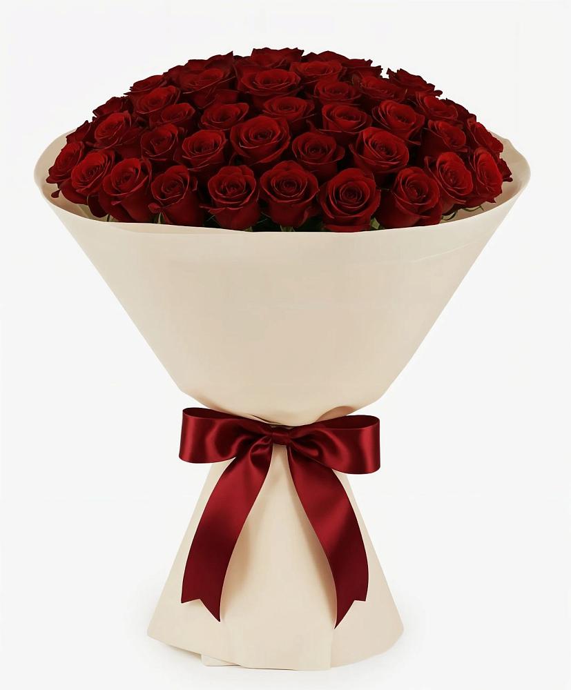 Букет 101 Бордовая роза Блэк Бакарра в Верхнем Карачане