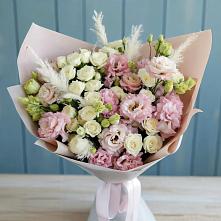 Букет цветов из:  Альстромерии и Розы #REPLACE_PRED# Верхнем Карачане